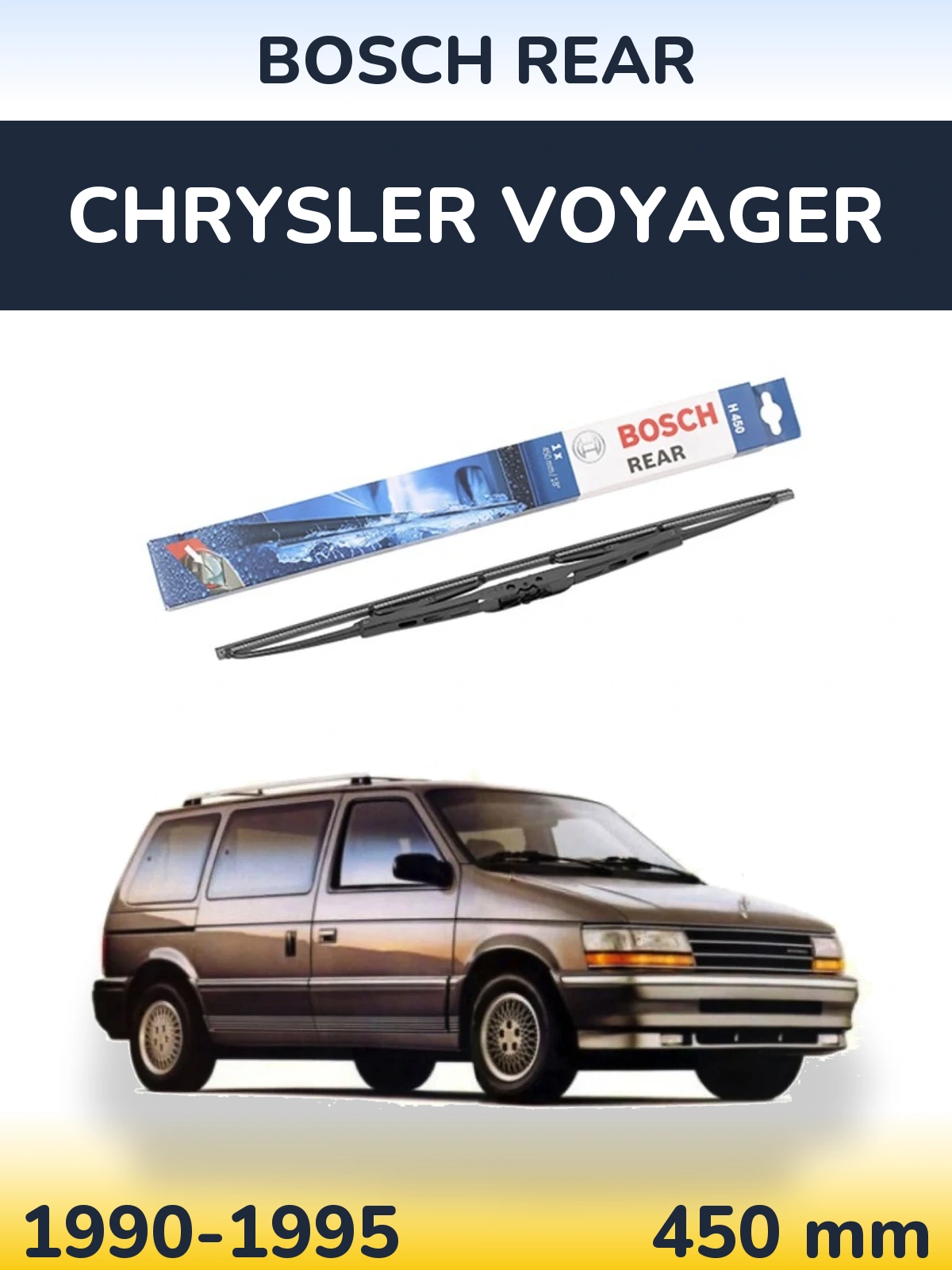 Rear wiper blade BOSCH Rear 450 мм for Chrysler Voyager 1990-1995