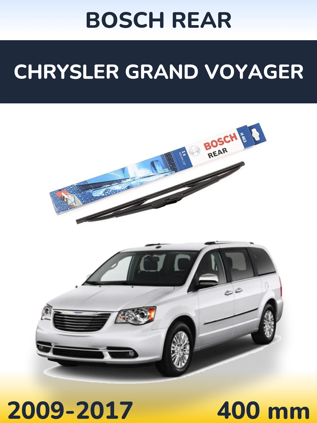 Tylna wycieraczka BOSCH Rear 400 mm do Chrysler Grand Voyager 2009-2017