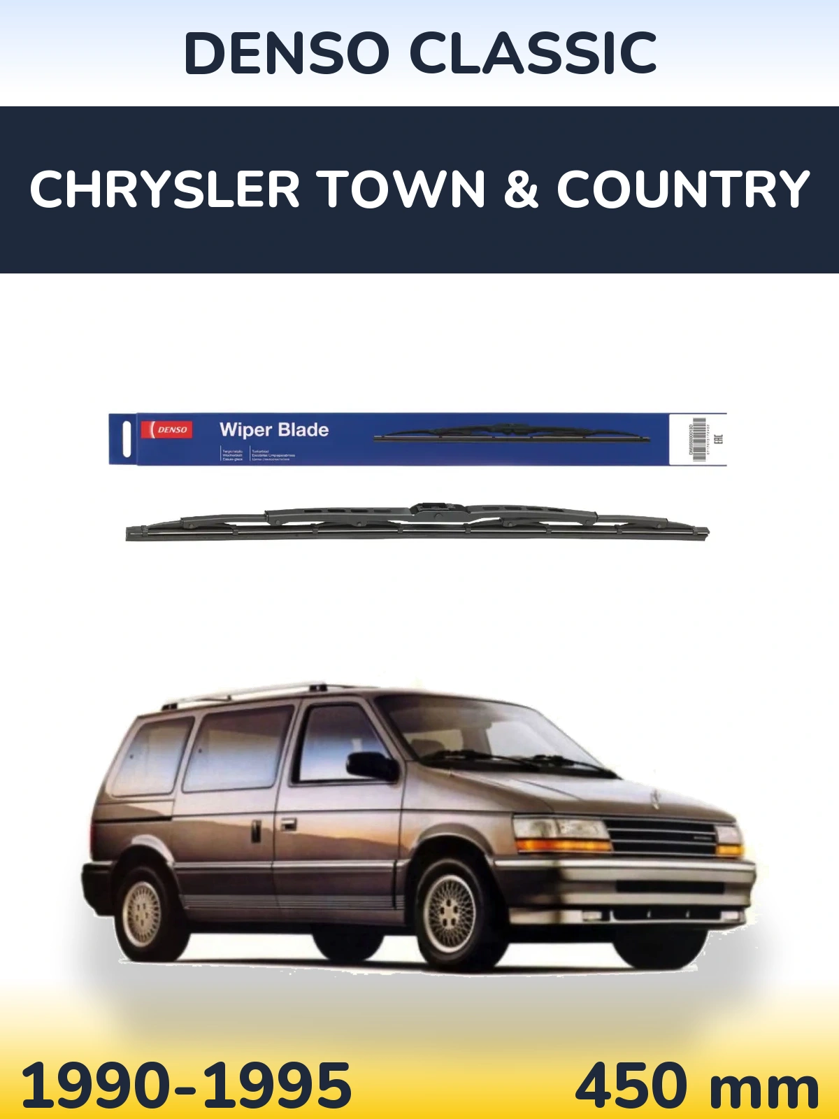 Задний дворник Denso Classic 450 мм для Chrysler Town & Country 1990-1995