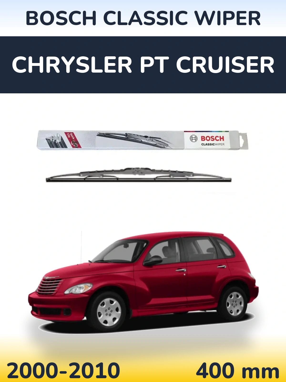 Tylna wycieraczka BOSCH Classic Wiper 400 mm do Chrysler PT Cruiser 2000-2010