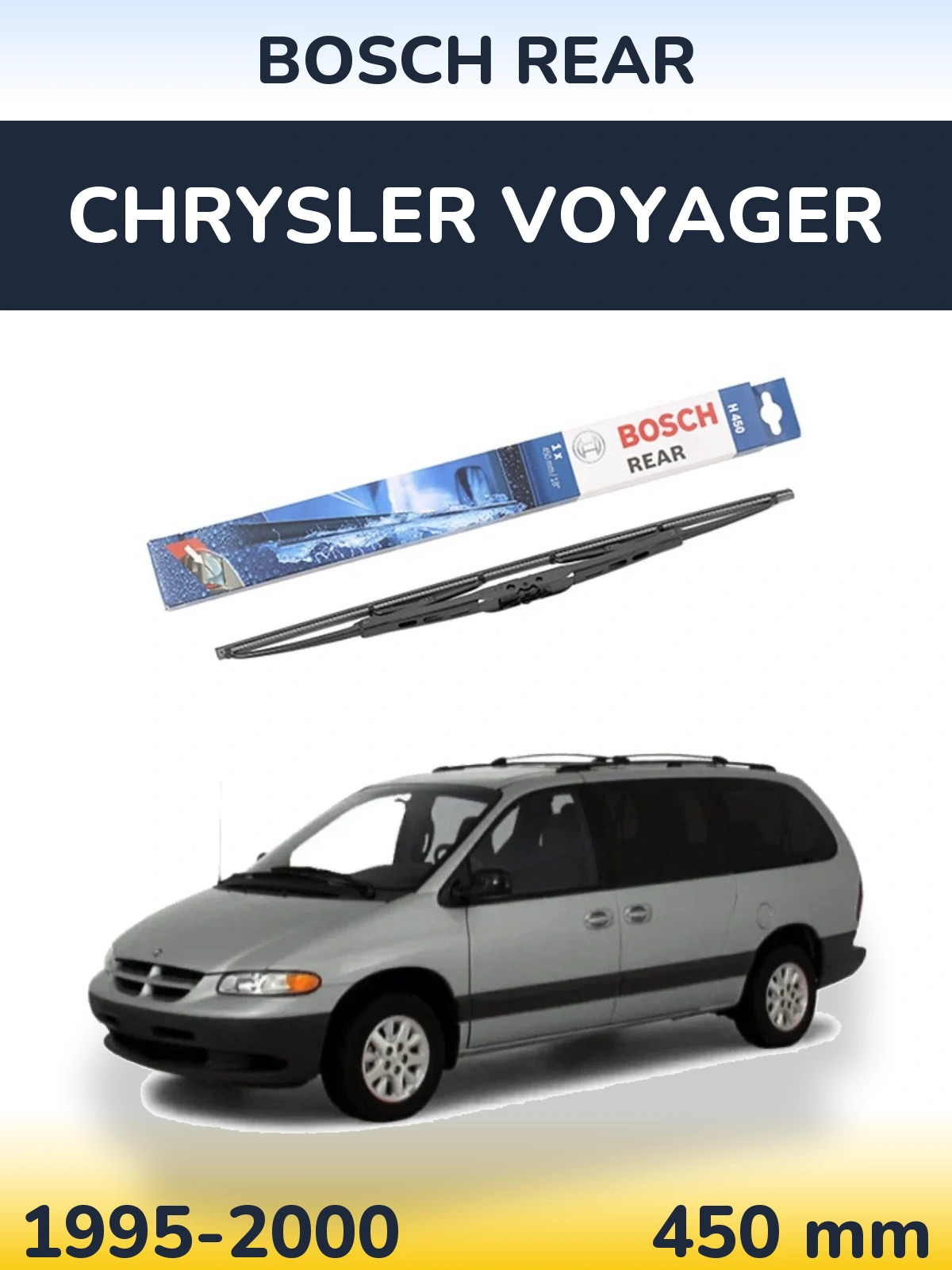 Rear wiper blade BOSCH Rear 450 мм for Chrysler Voyager 1995-2000