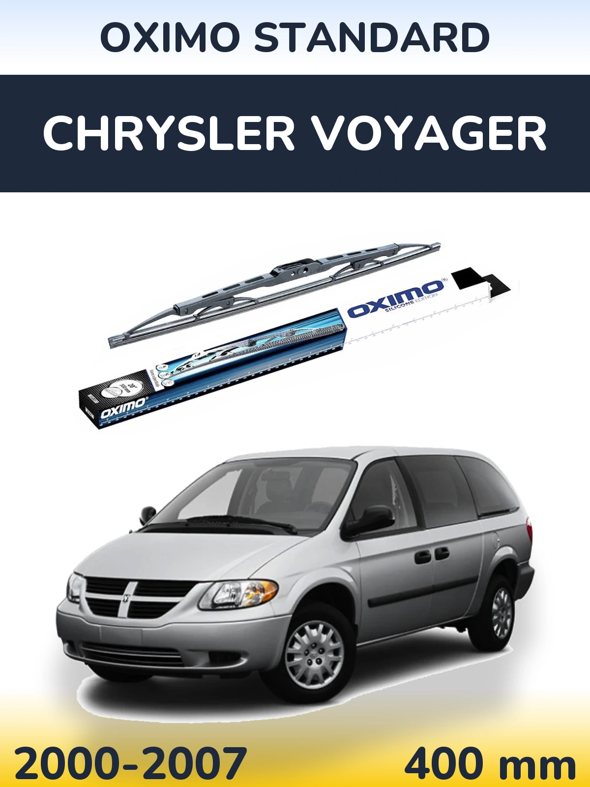 Rear wiper blade Oximo Standard 400 мм for Chrysler Voyager 2000-2007