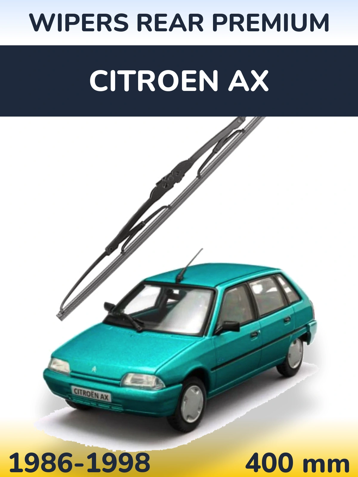 Задний дворник WIPERS REAR PREMIUM 400 мм для Citroen AX 1986-1998