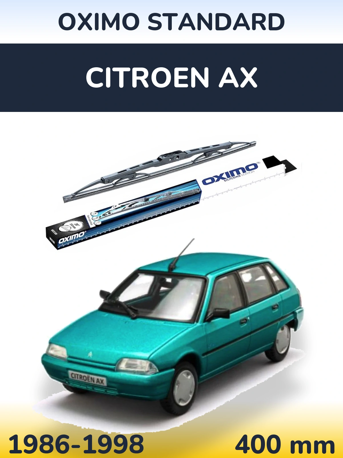 Задний дворник Oximo Standard 400 мм для Citroen AX 1986-1998