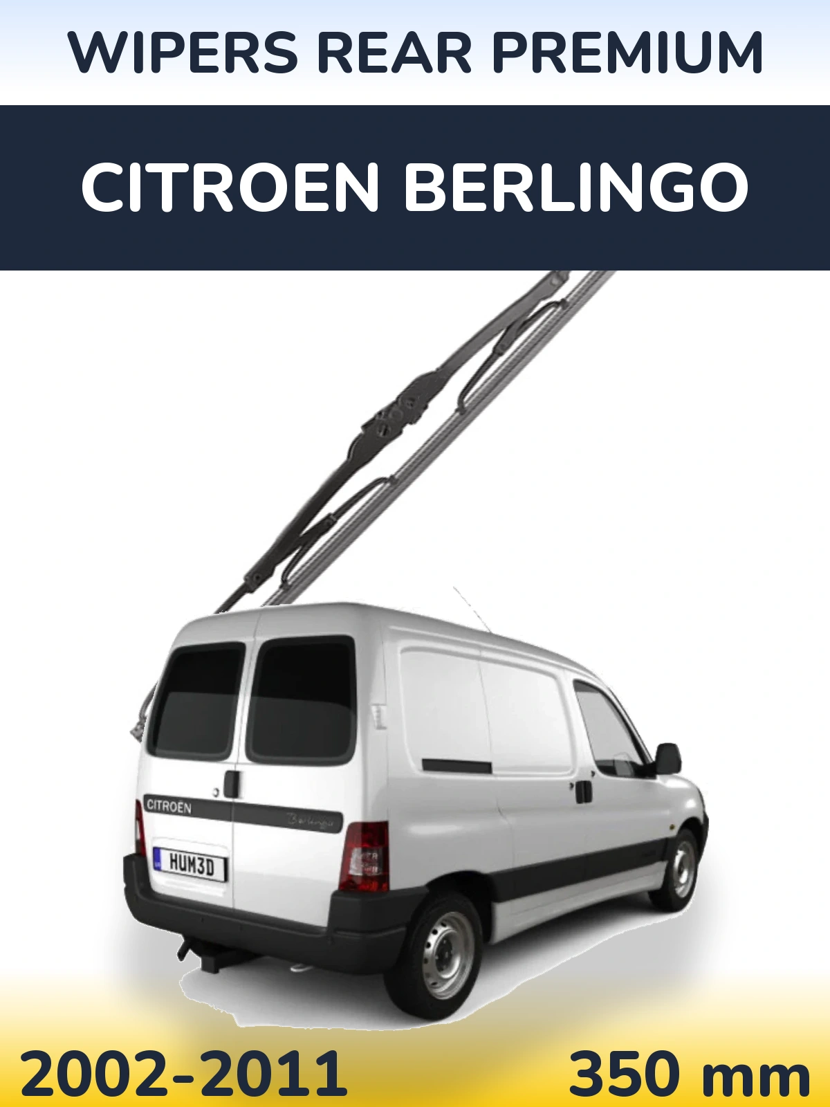 Задня щітка WIPERS REAR PREMIUM 350 мм для Citroen Berlingo 2002-2011