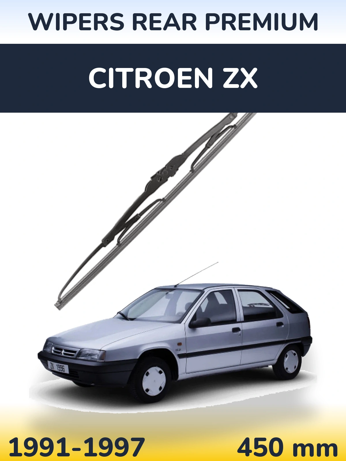 Rear wiper blade WIPERS REAR PREMIUM 450 мм for Citroen ZX 1991-1997