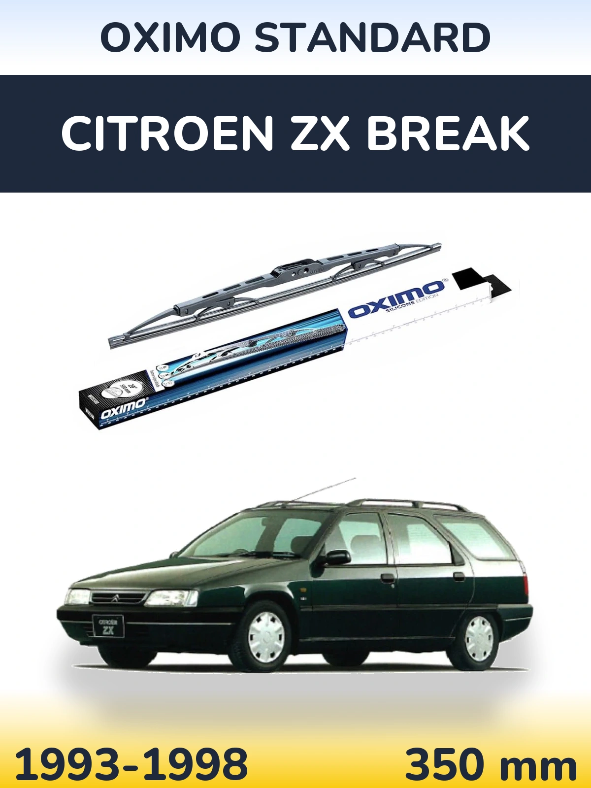 Tylna wycieraczka Oximo Standard 350 mm do Citroen ZX Break 1993-1998
