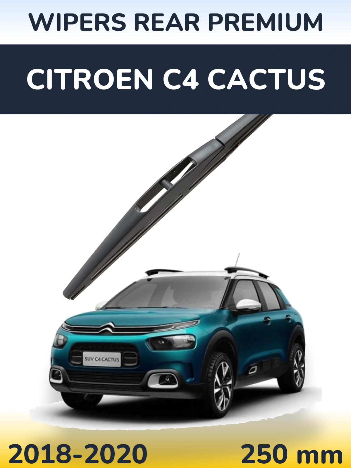 Rear wiper blade WIPERS REAR PREMIUM 250 mm for Citroen C4 Cactus 2018-2020