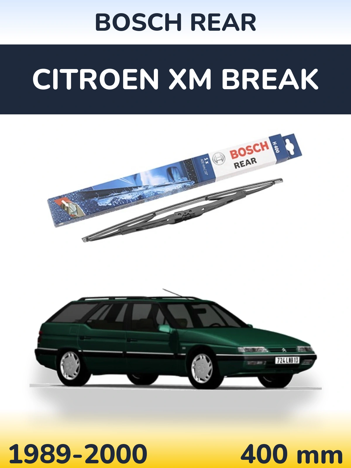Задний дворник BOSCH Rear 400 мм для Citroen XM Break 1989-2000