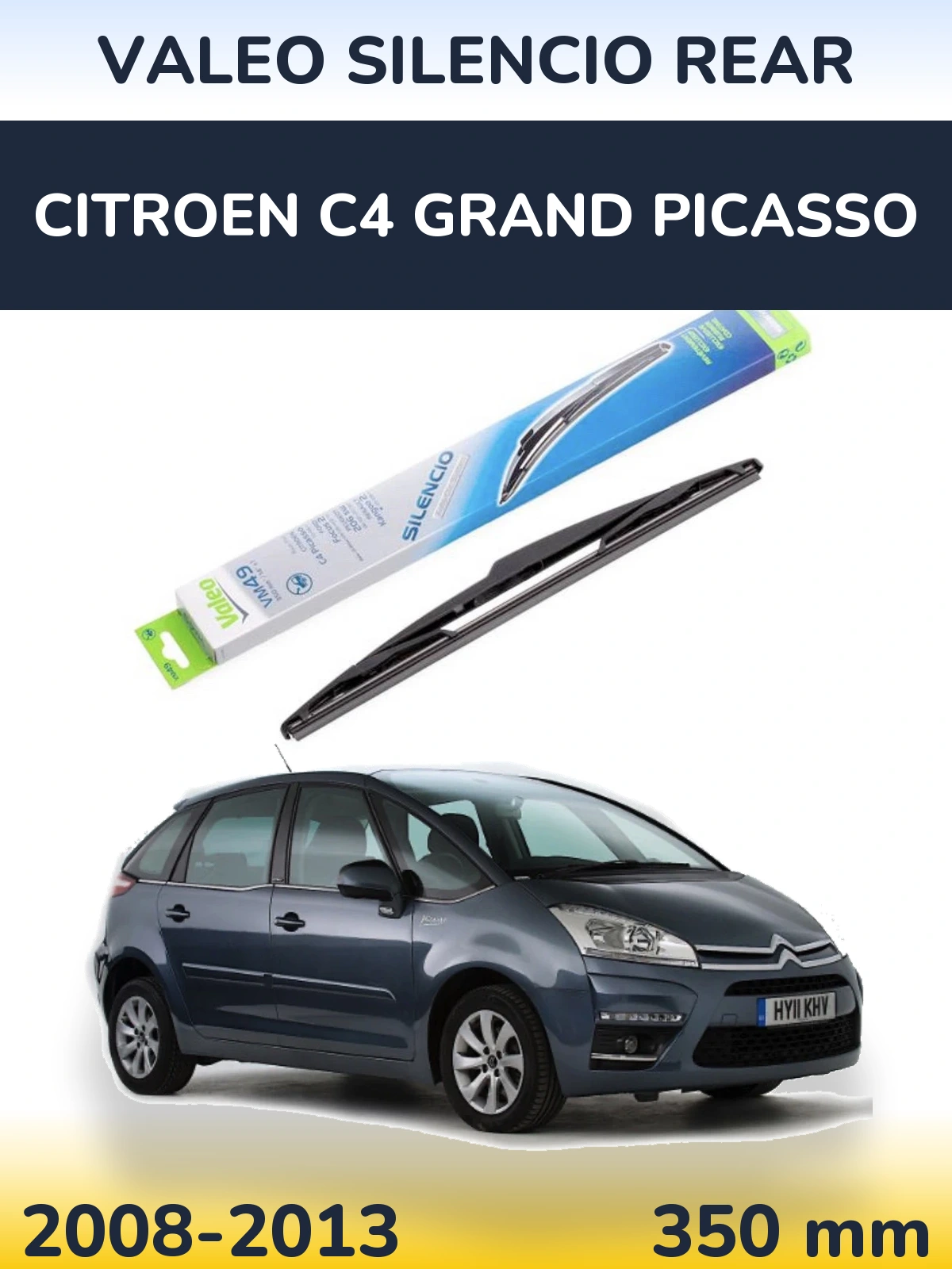Tylna wycieraczka Valeo Silencio Rear 350 mm do Citroen C4 Grand Picasso 2008-2013