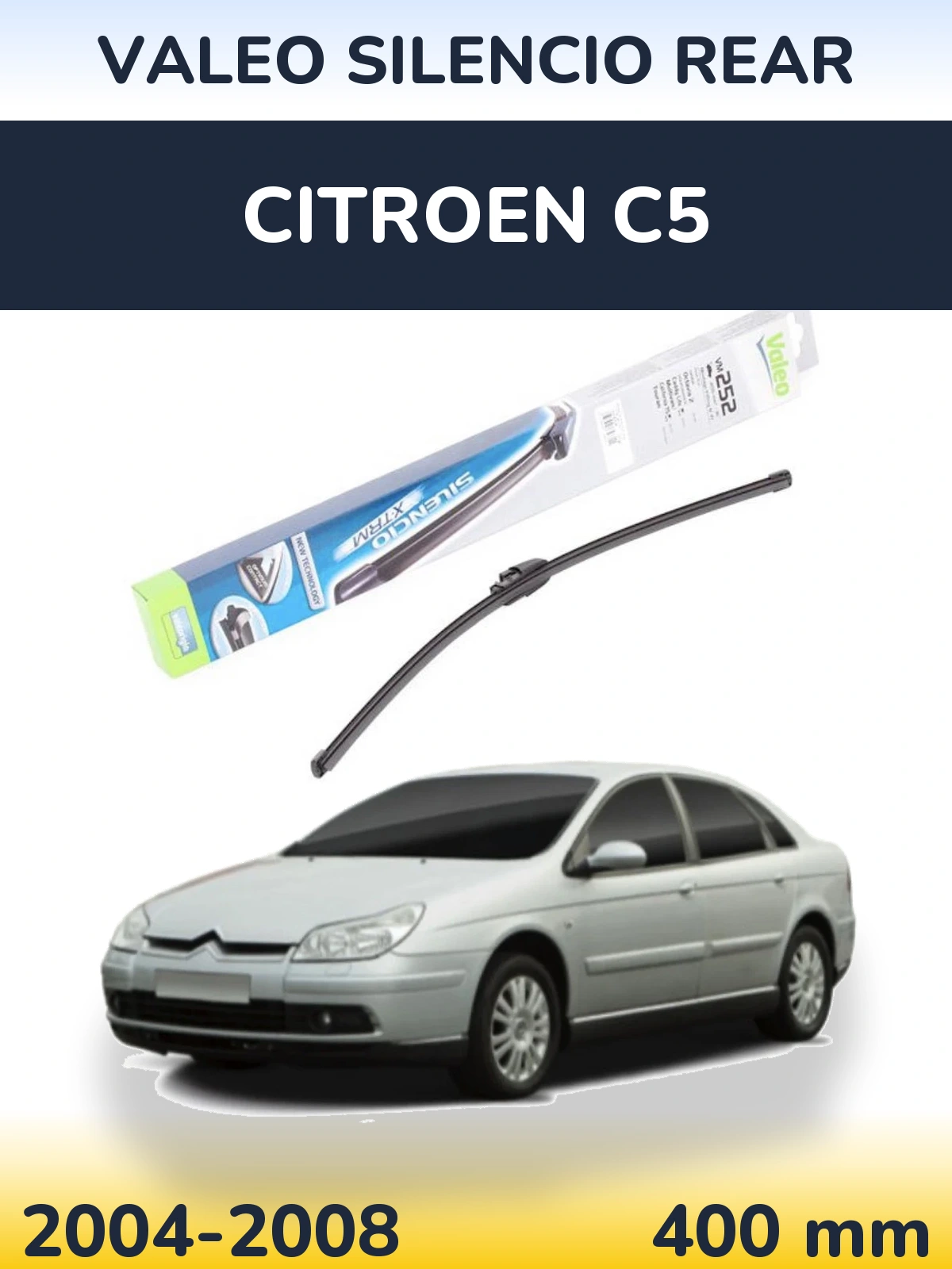 Задний дворник Valeo Silencio Rear 404 мм для Citroen C5 2004-2008