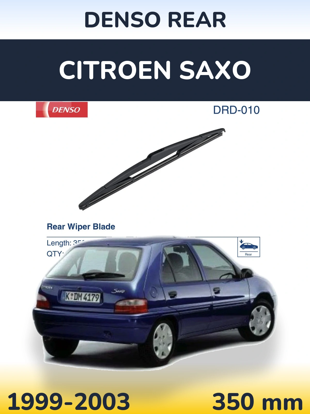 Tylna wycieraczka Denso Rear 350 mm do Citroen Saxo 1999-2003