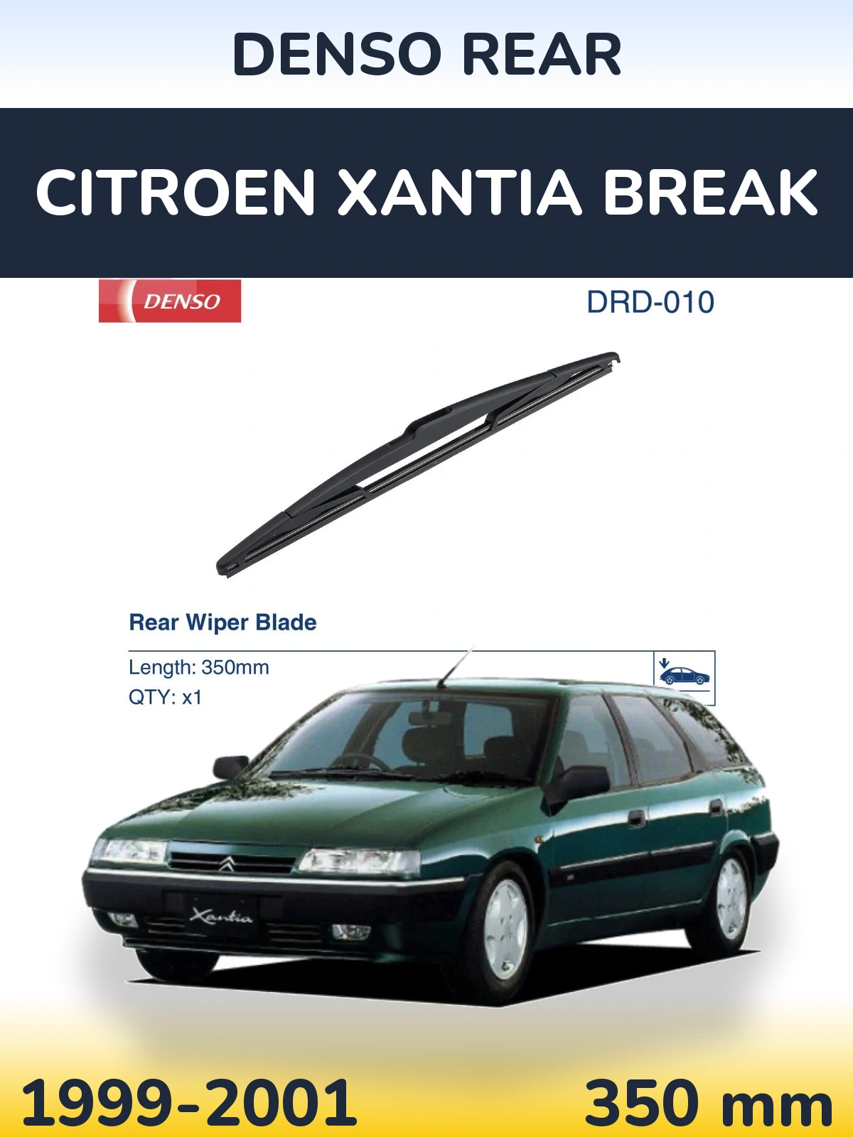 Tylna wycieraczka Denso Rear 350 mm do Citroen Xantia Break 1999-2001