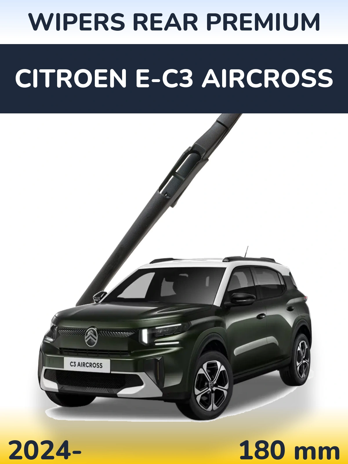 Rear wiper blade WIPERS REAR PREMIUM 180 мм for Citroen e-C3 Aircross 2024-2026