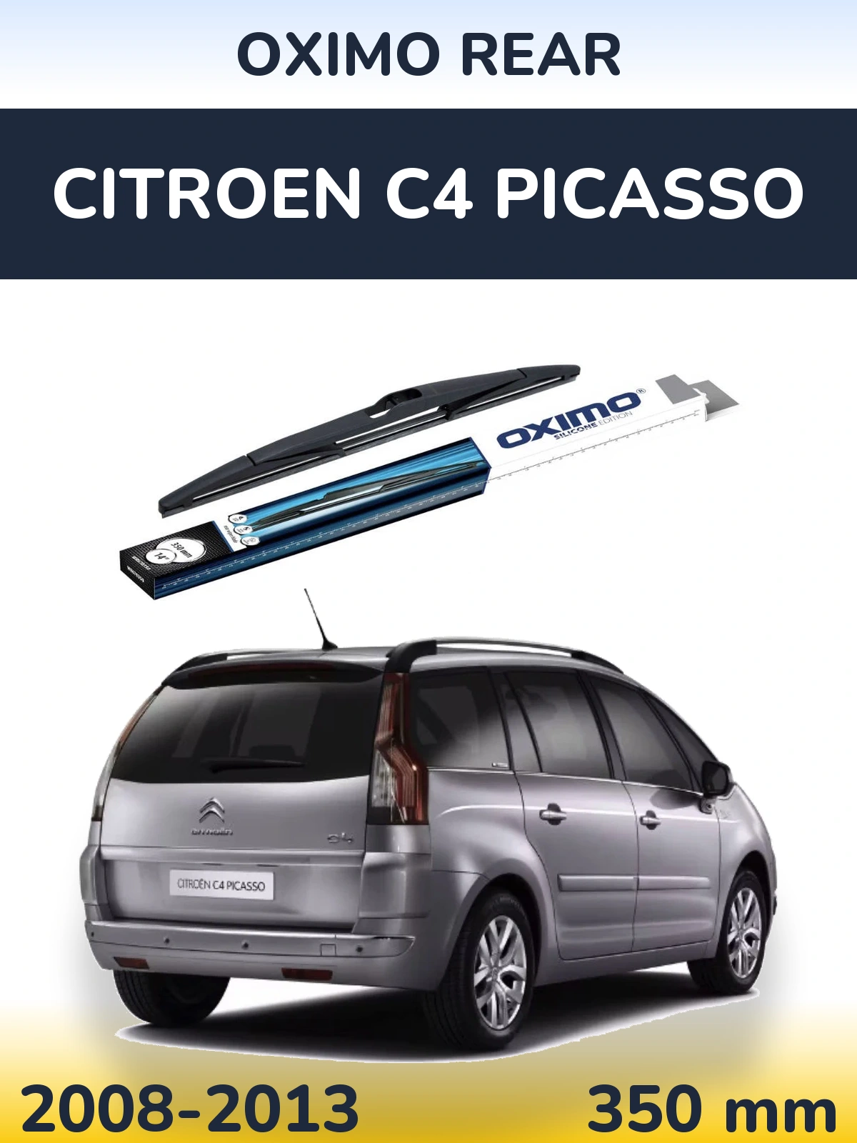 Rear wiper blade Oximo Rear 350 мм for Citroen C4 Picasso 2008-2013