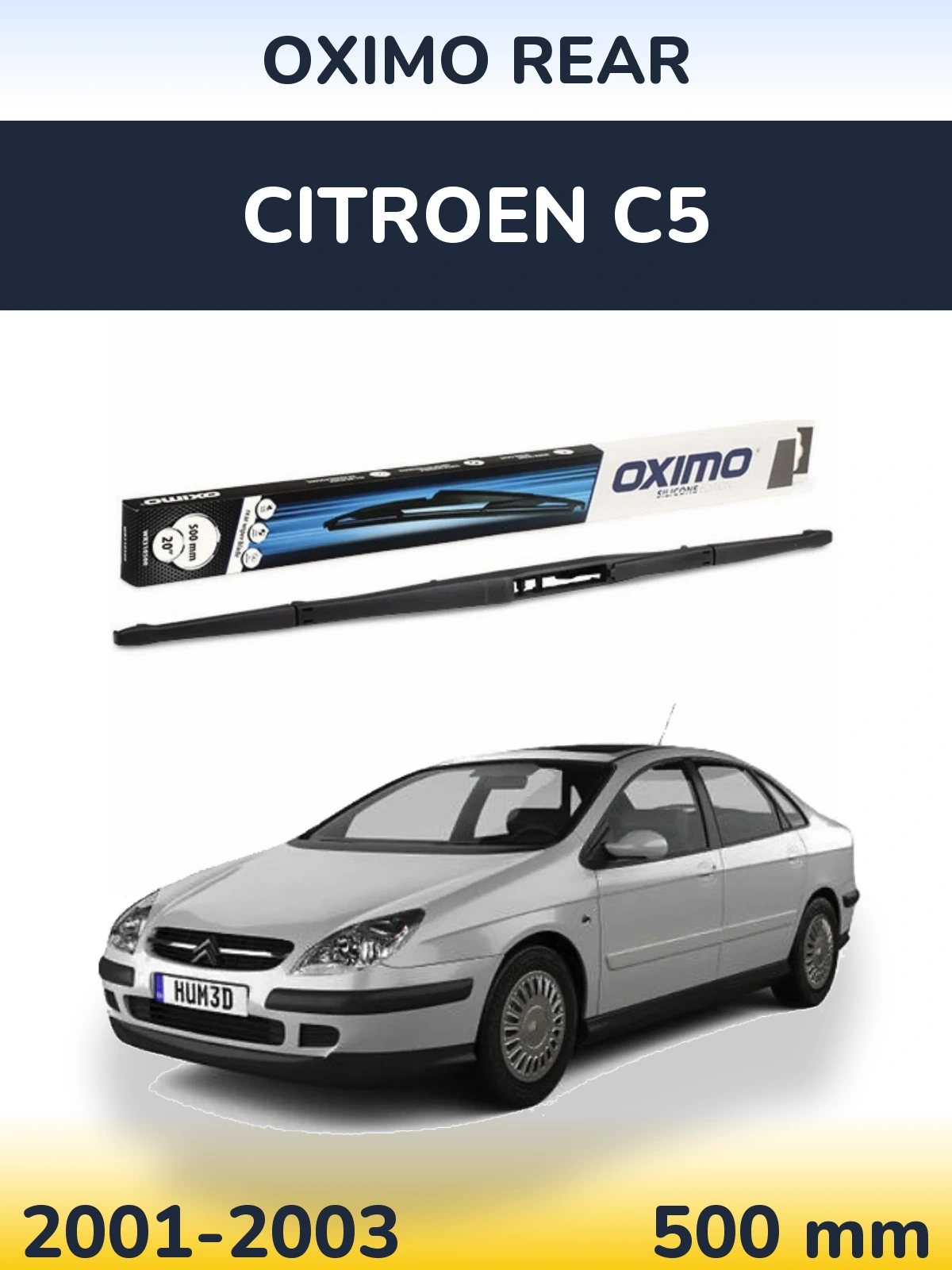 Rear wiper blade Oximo Rear 500 мм for Citroen C5 2001-2003