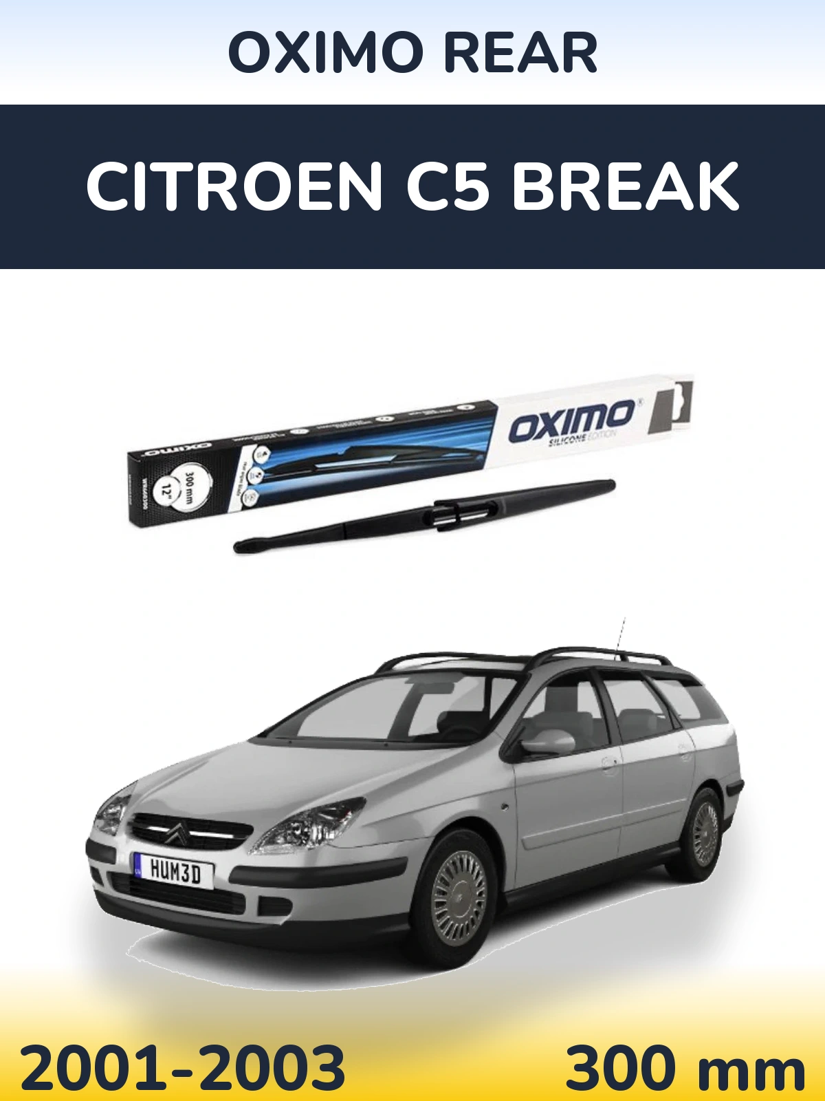 Задний дворник Oximo Rear 300 мм для Citroen C5 Break 2001-2003