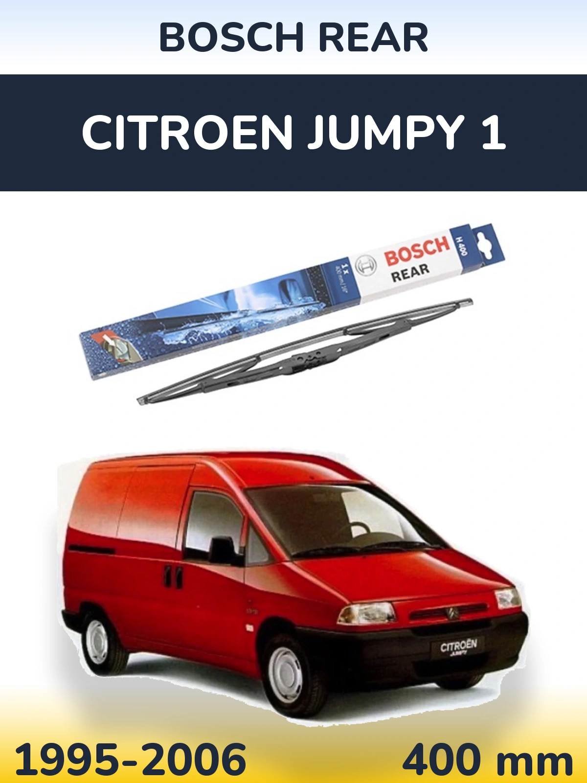 Rear wiper blade BOSCH Rear 400 мм for Citroen Jumpy 1 1995-2006