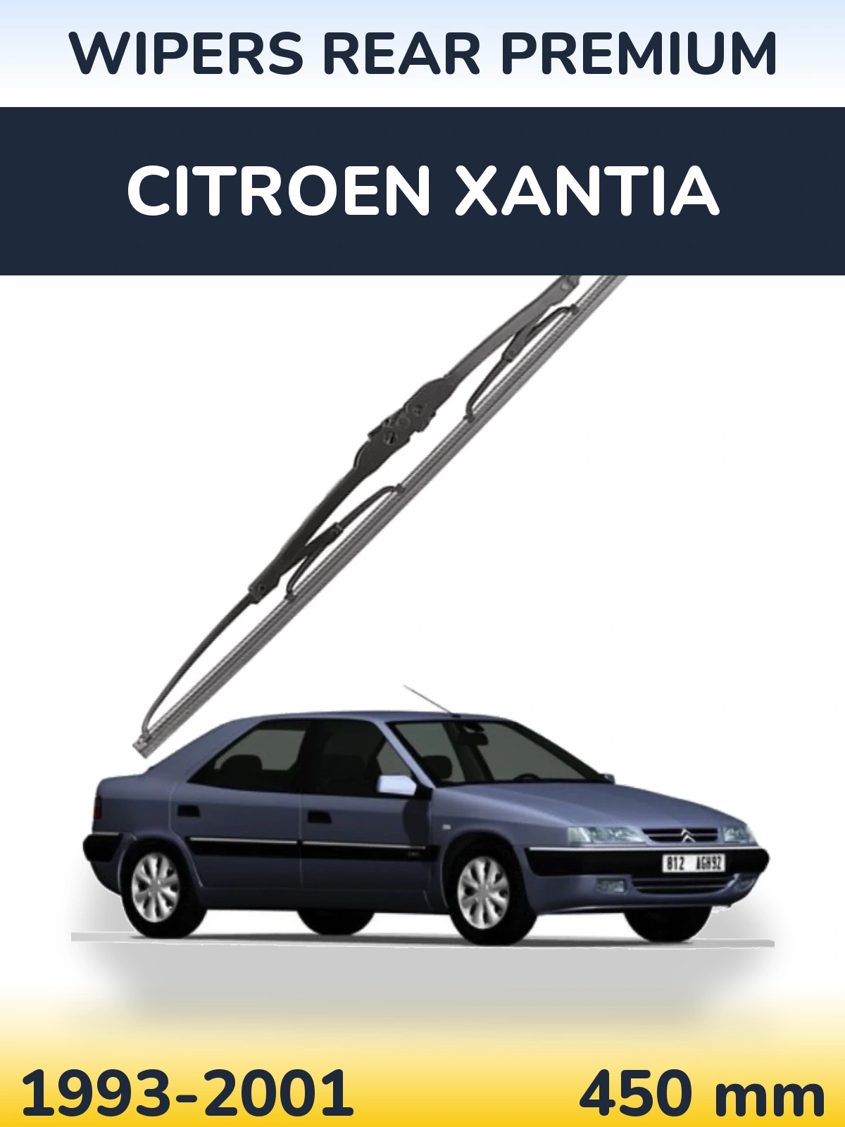 Задня щітка WIPERS REAR PREMIUM 450 мм для Citroen Xantia 1993-2001