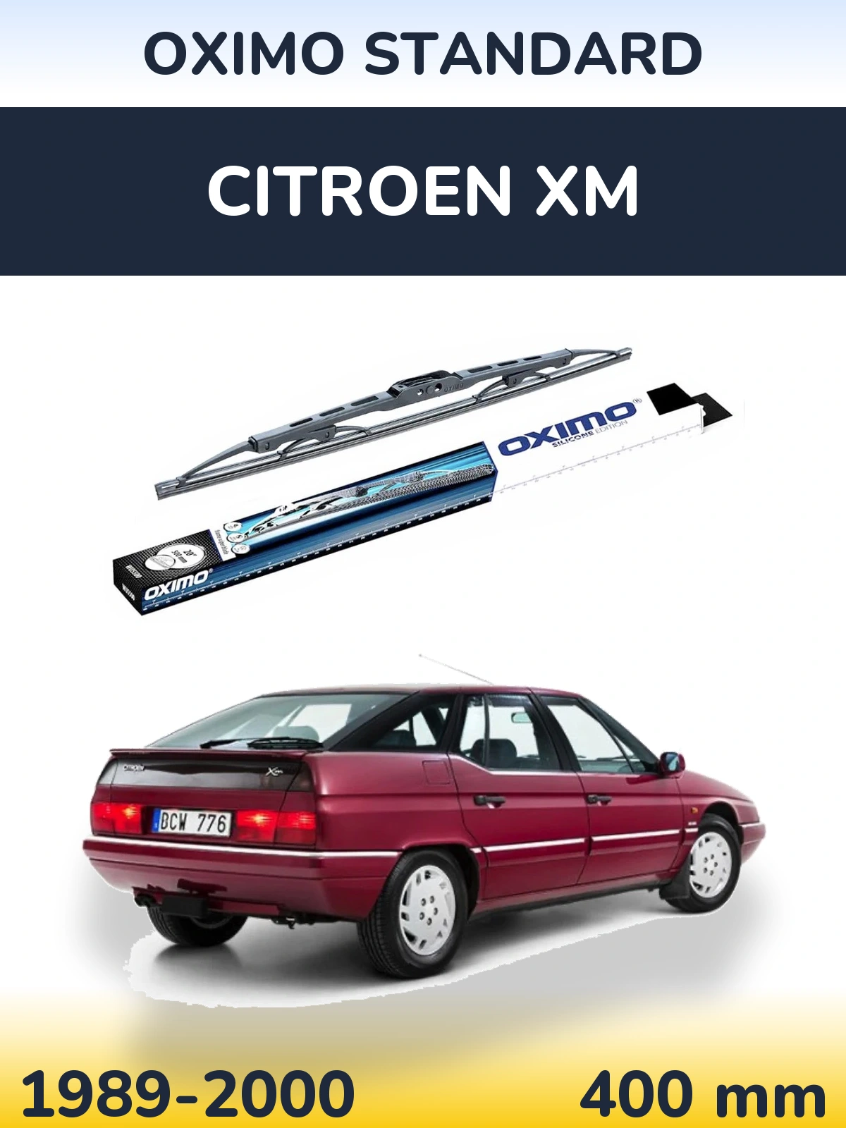 Tylna wycieraczka Oximo Standard 400 mm do Citroen XM 1989-2000