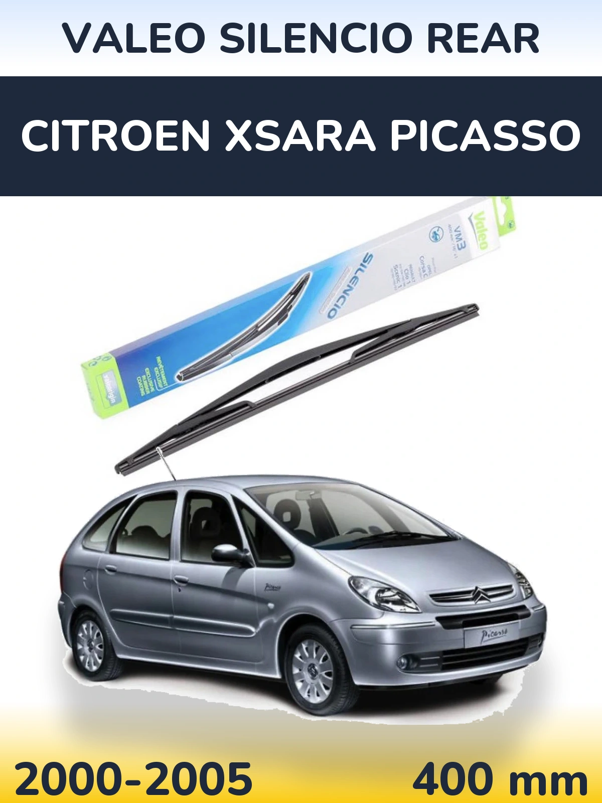 Задний дворник Valeo Silencio Rear 400 мм для Citroen Xsara Picasso 2000-2005