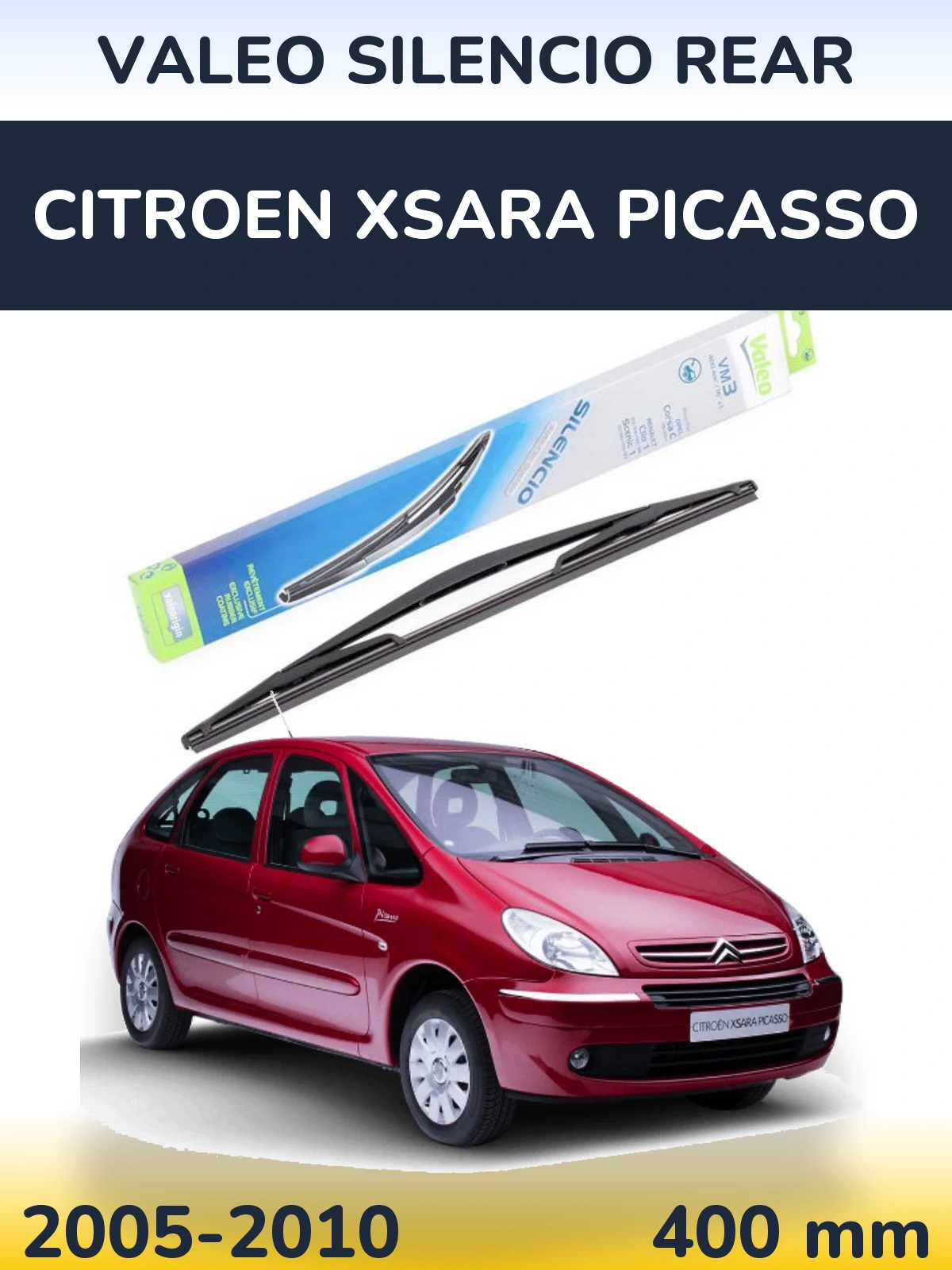 Tylna wycieraczka Valeo Silencio Rear 400 mm do Citroen Xsara Picasso 2005-2010