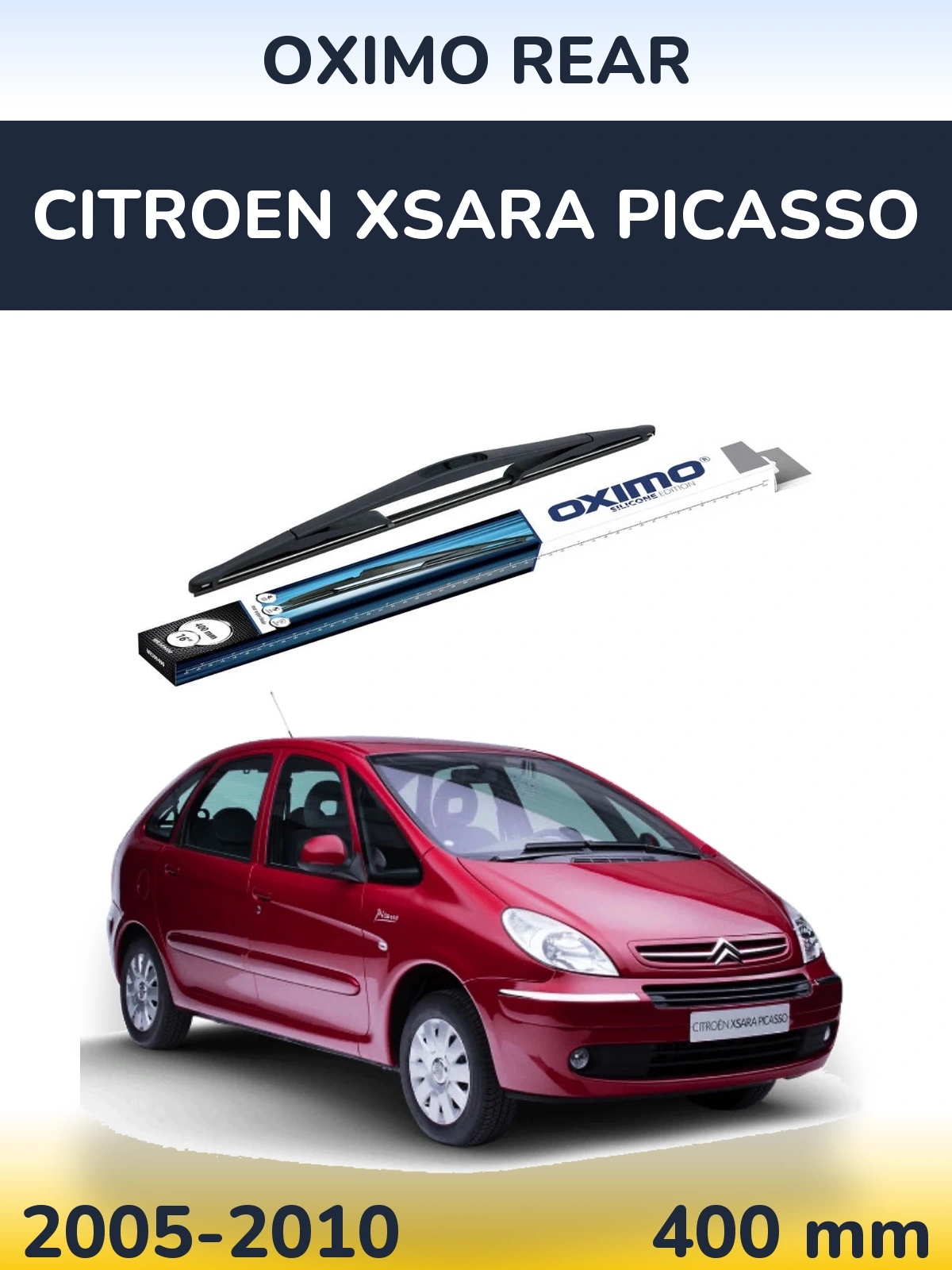 Rear wiper blade Oximo Rear 400 мм for Citroen Xsara Picasso 2005-2010