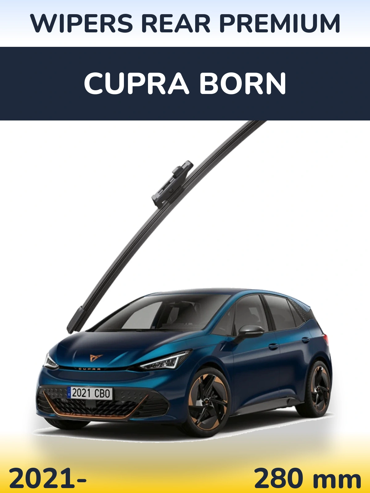 Rear wiper blade WIPERS REAR PREMIUM 280 мм for Cupra Born 2021-2026