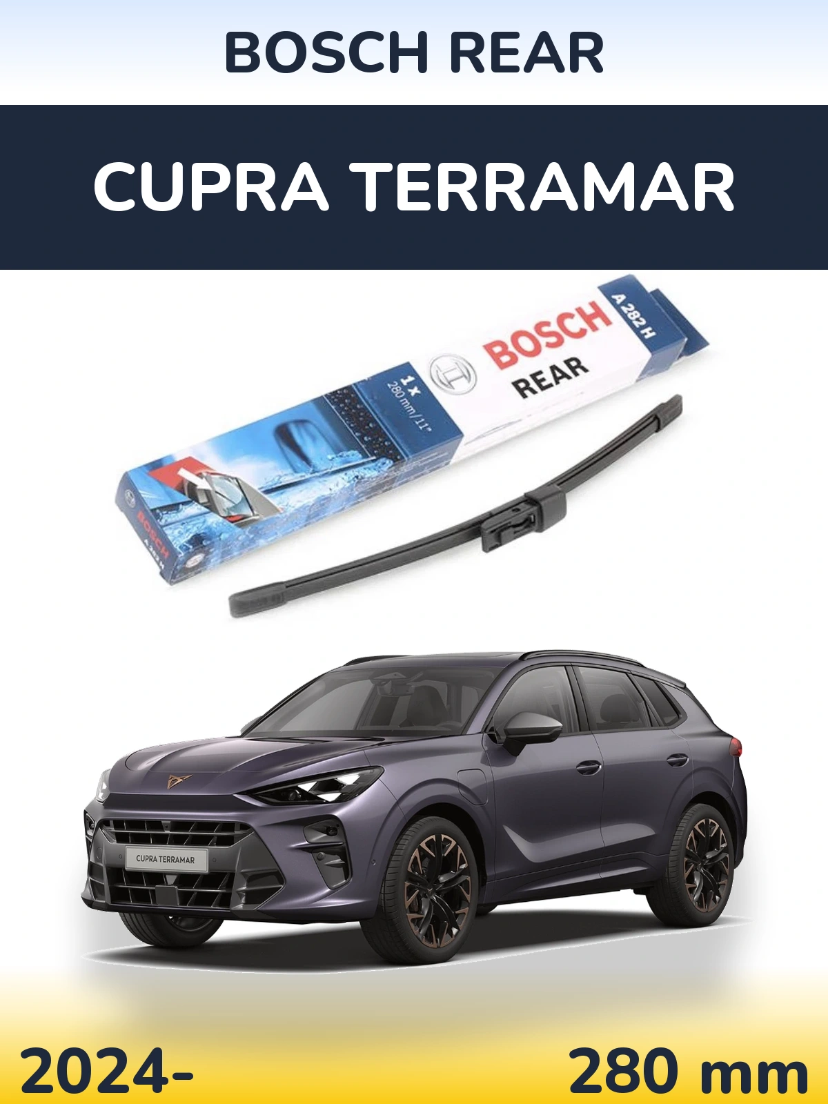 Задня щітка BOSCH Rear 280 мм для Cupra Terramar 2024-2026