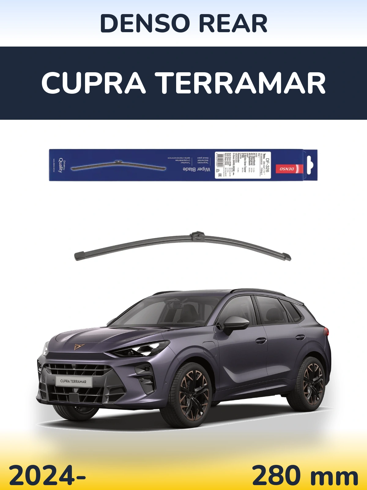 Tylna wycieraczka Denso Rear 285 mm do Cupra Terramar 2024-2026