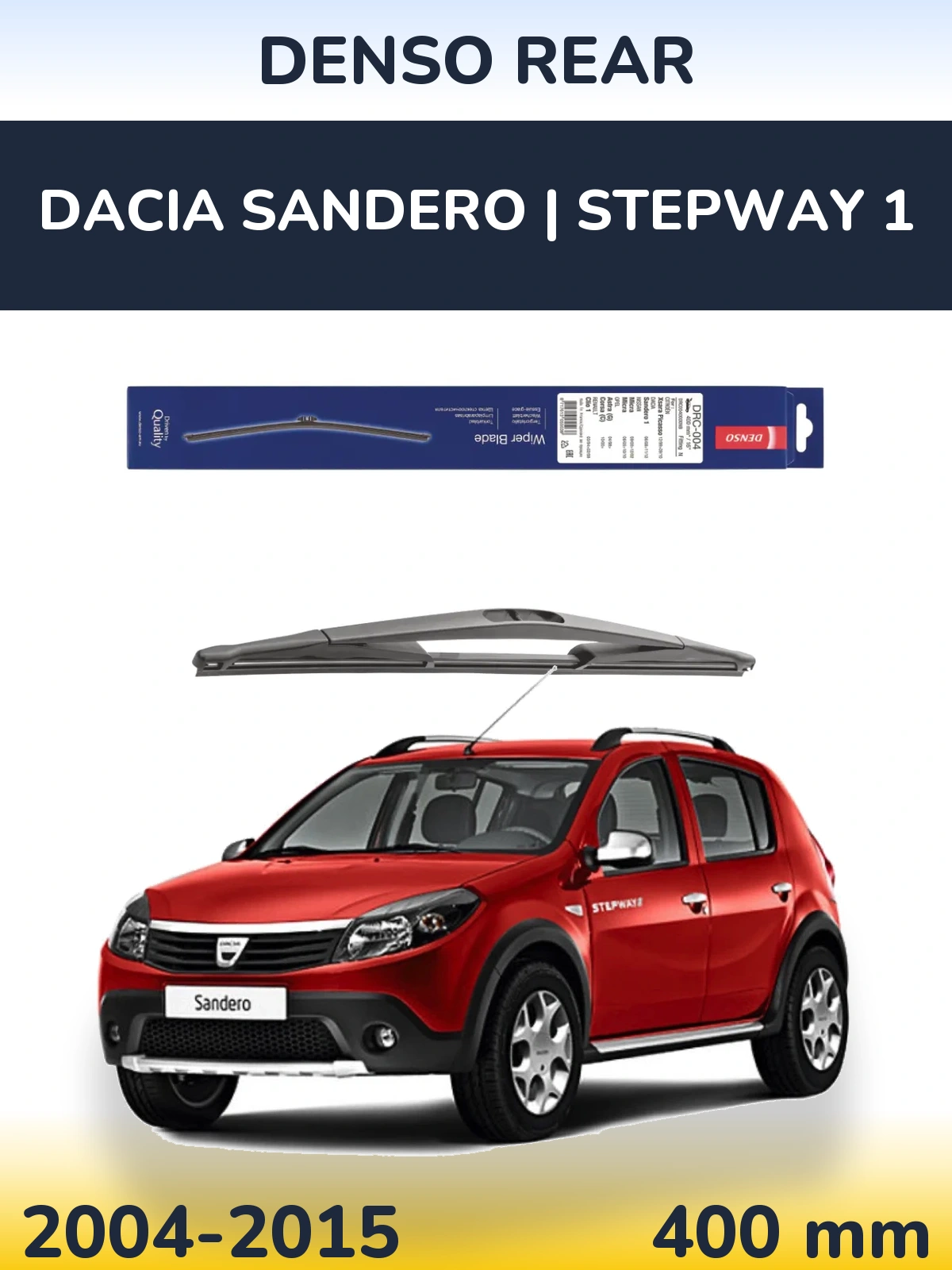 Tylna wycieraczka Denso Rear 400 mm do Dacia Sandero | Stepway 1 2004-2015
