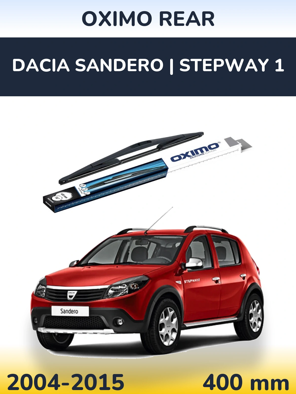 Tylna wycieraczka Oximo Rear 400 mm do Dacia Sandero | Stepway 1 2004-2015