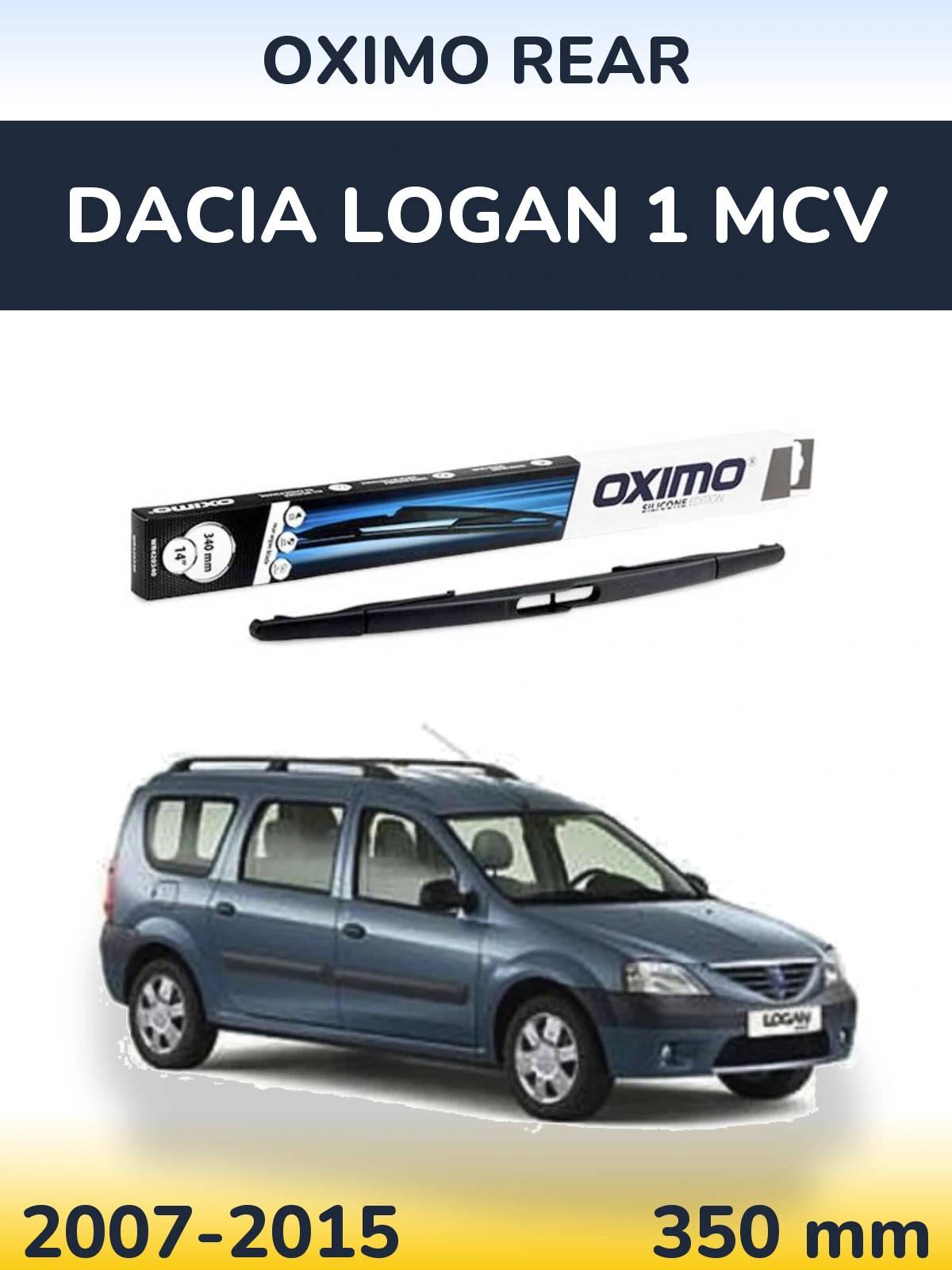 Rear wiper blade Oximo Rear 350 mm for Dacia Logan 1 MCV 2007-2015
