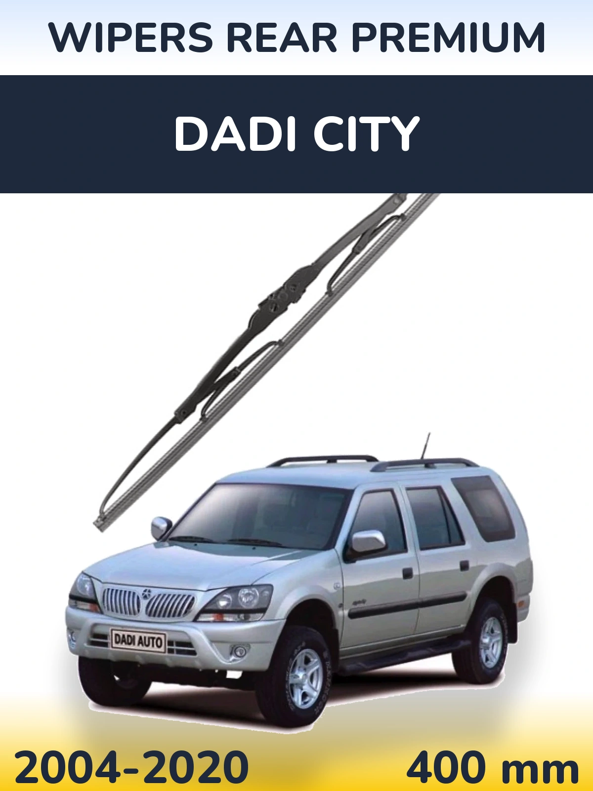 Rear wiper blade WIPERS REAR PREMIUM 400 mm for Dadi City 2004-2020