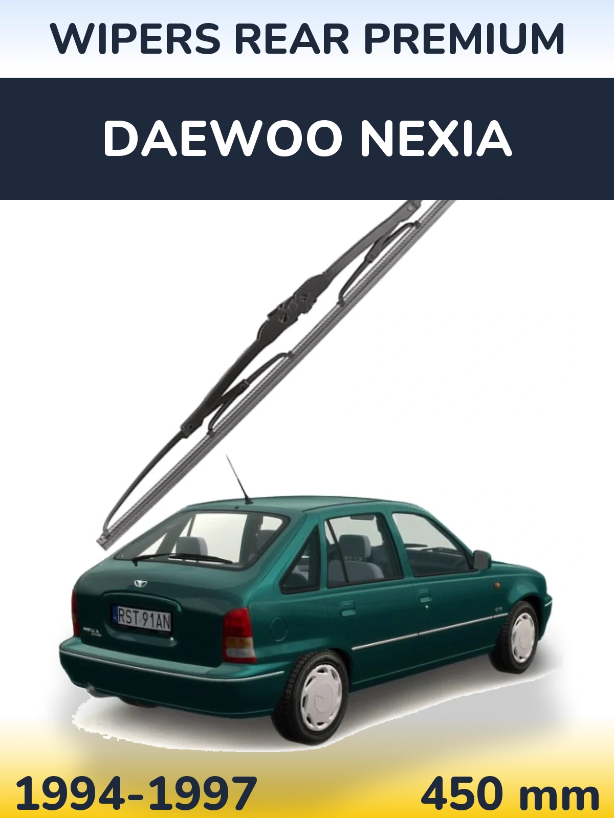 Задня щітка WIPERS REAR PREMIUM 450 мм для Daewoo Nexia 1994-1997