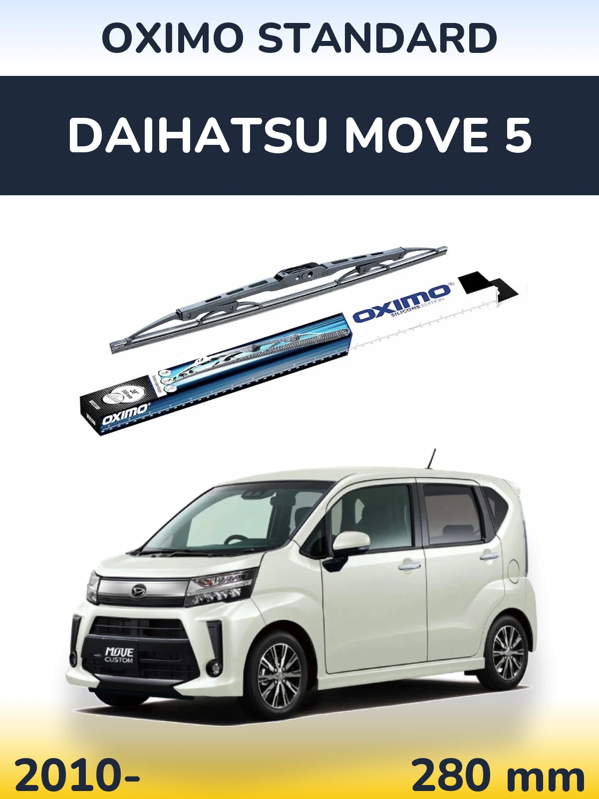 Tylna wycieraczka Oximo Standard 275 mm do Daihatsu Move 5 2010-2026