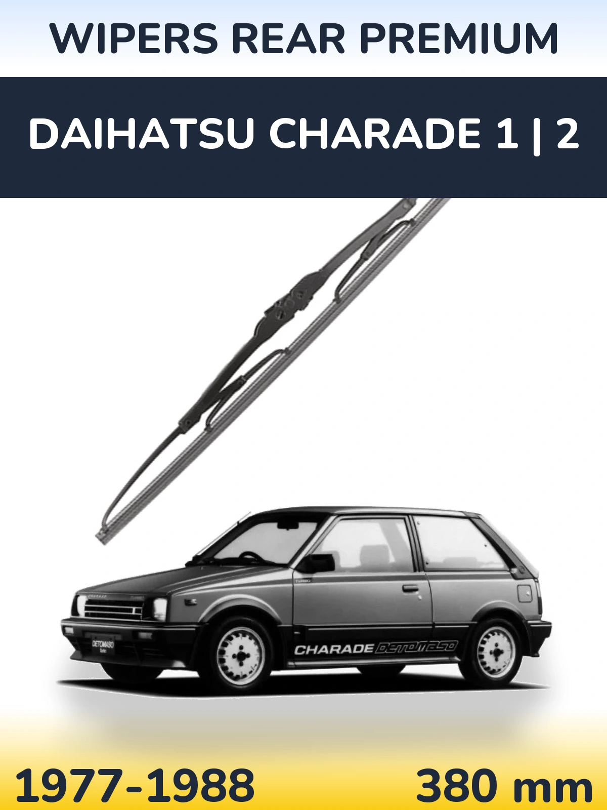 Rear wiper blade WIPERS REAR PREMIUM 380 мм for Daihatsu Charade 1 | 2 1977-1988