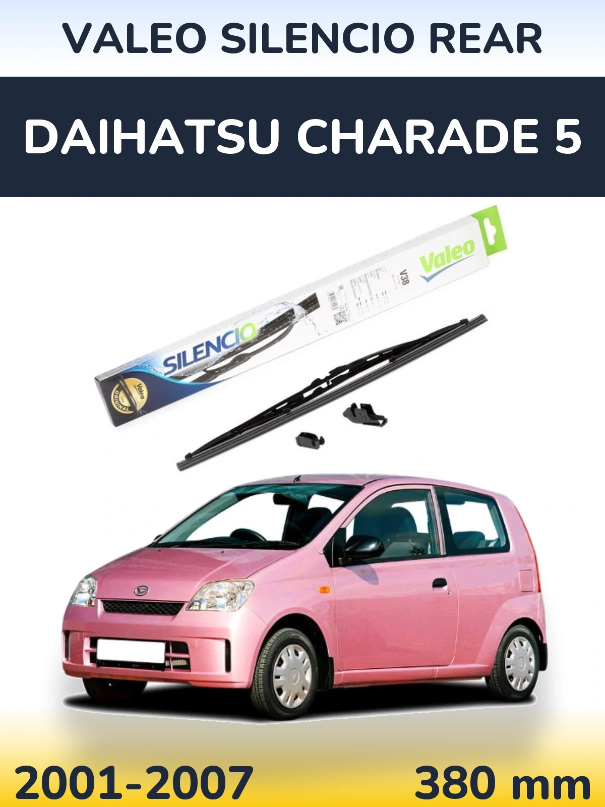 Tylna wycieraczka Valeo Silencio Rear 380 mm do Daihatsu Charade 5 2001-2007