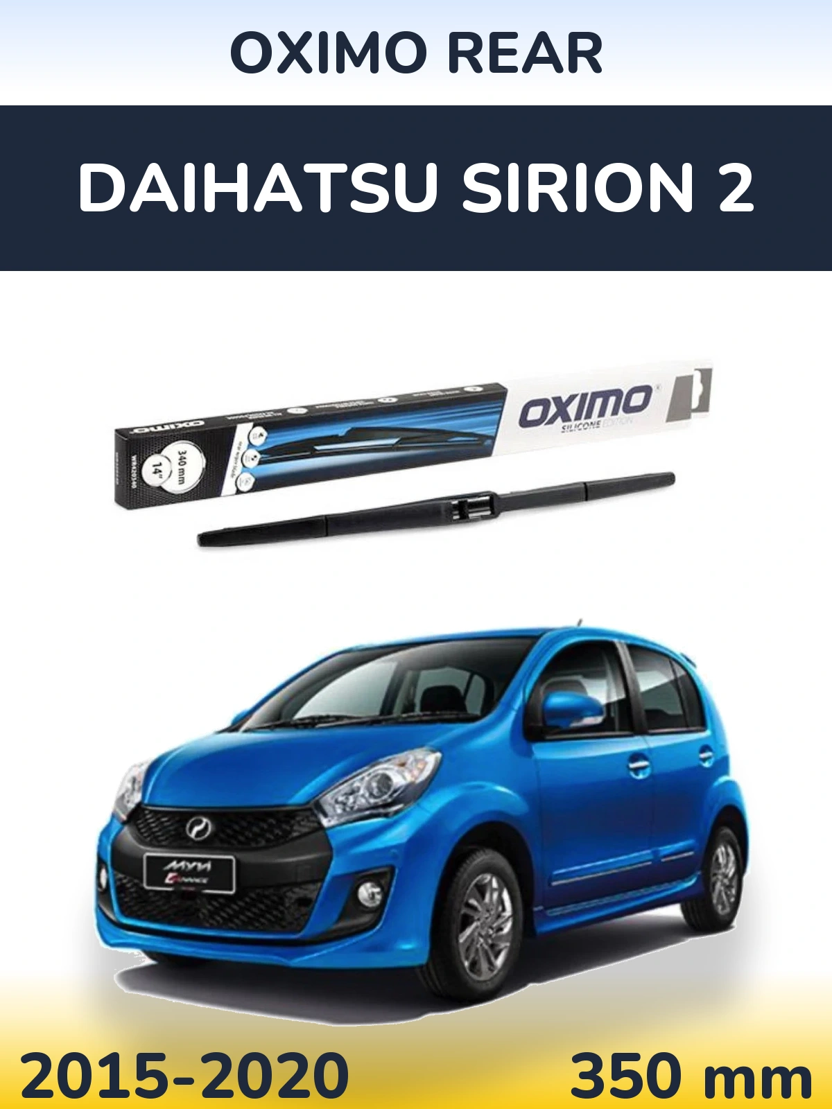 Tylna wycieraczka Oximo Rear 350 mm do Daihatsu SIrion 2 2015-2020