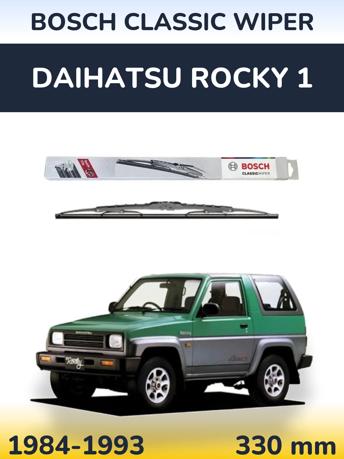 Tylna wycieraczka BOSCH Classic Wiper 340 mm do Daihatsu Rocky 1 1984-1993