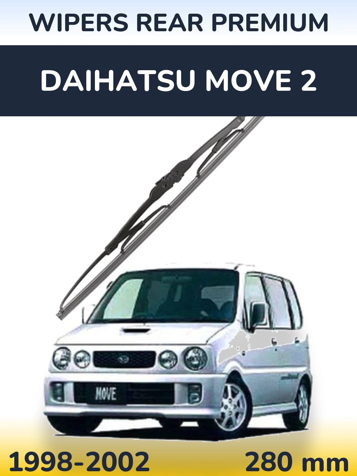 Задний дворник WIPERS REAR PREMIUM 280 мм для Daihatsu Move 2 1998-2002