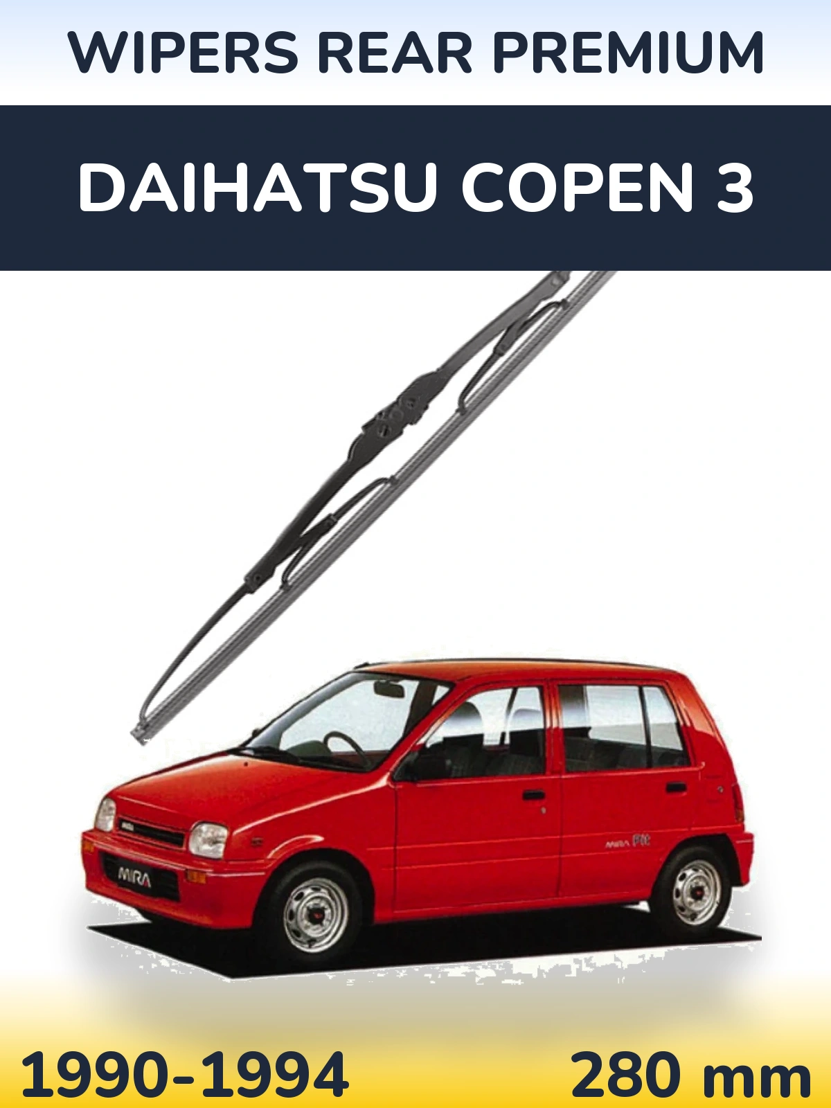 Задний дворник WIPERS REAR PREMIUM 280 мм для Daihatsu Copen 3 1990-1994