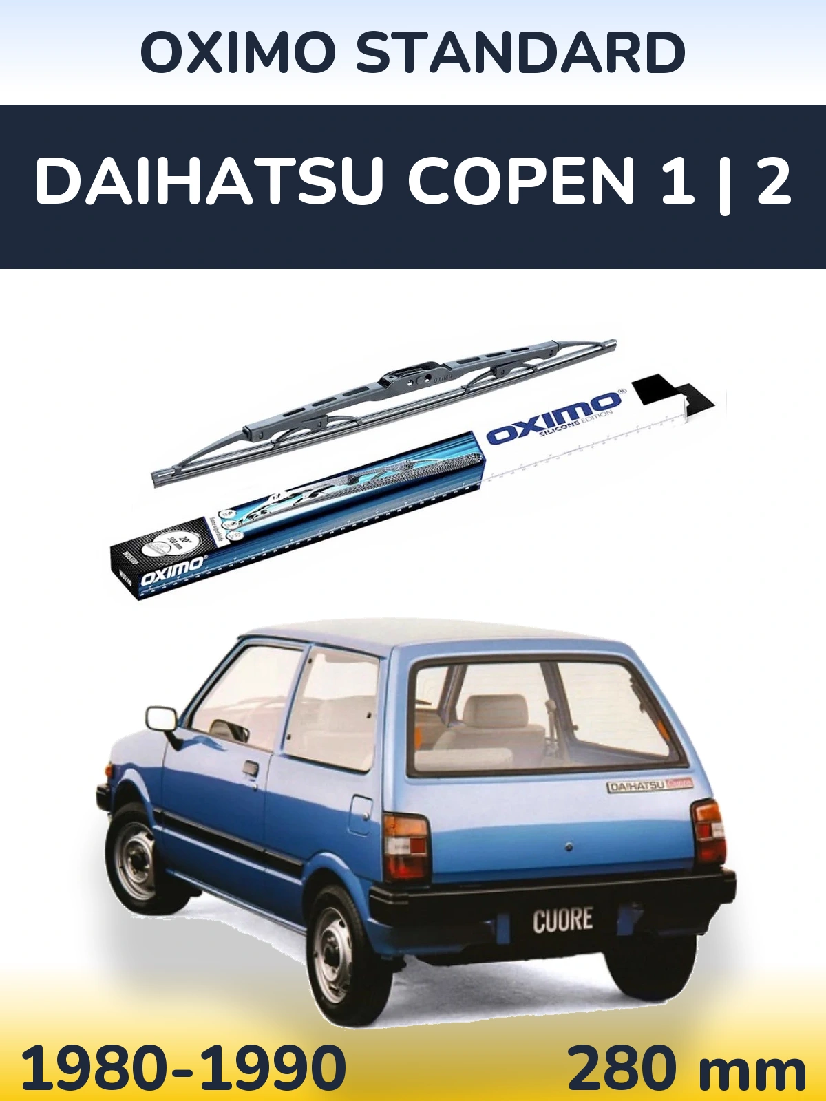 Tylna wycieraczka Oximo Standard 275 mm do Daihatsu Copen 1 | 2 1980-1990