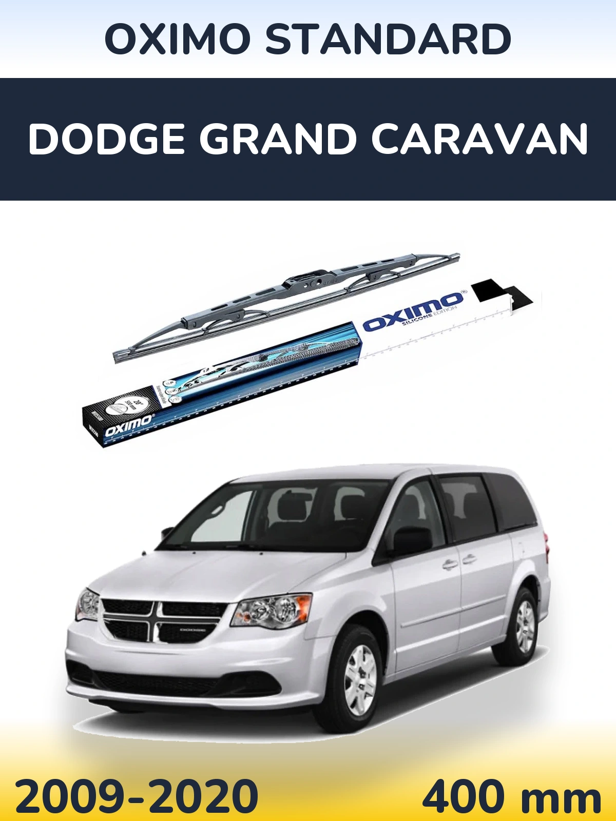 Tylna wycieraczka Oximo Standard 400 mm do Dodge Grand Caravan 2009-2020