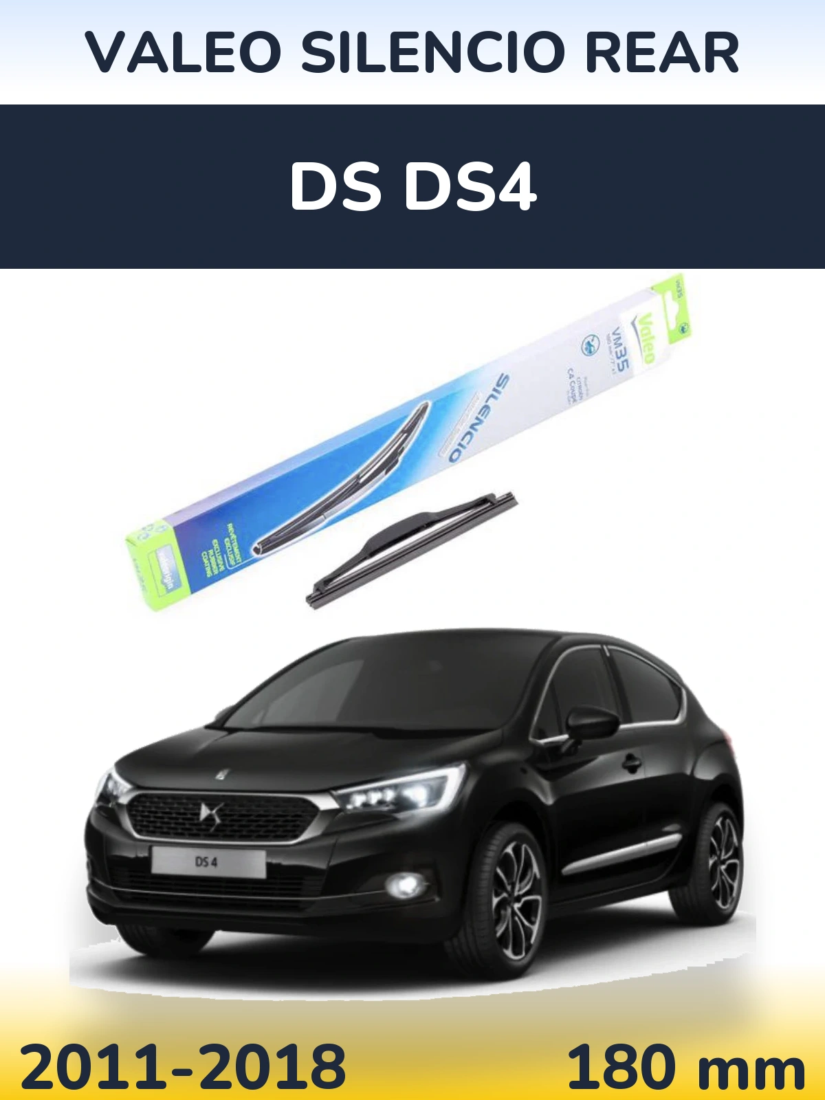 Tylna wycieraczka Valeo Silencio Rear 180 mm do DS DS4 2011-2018