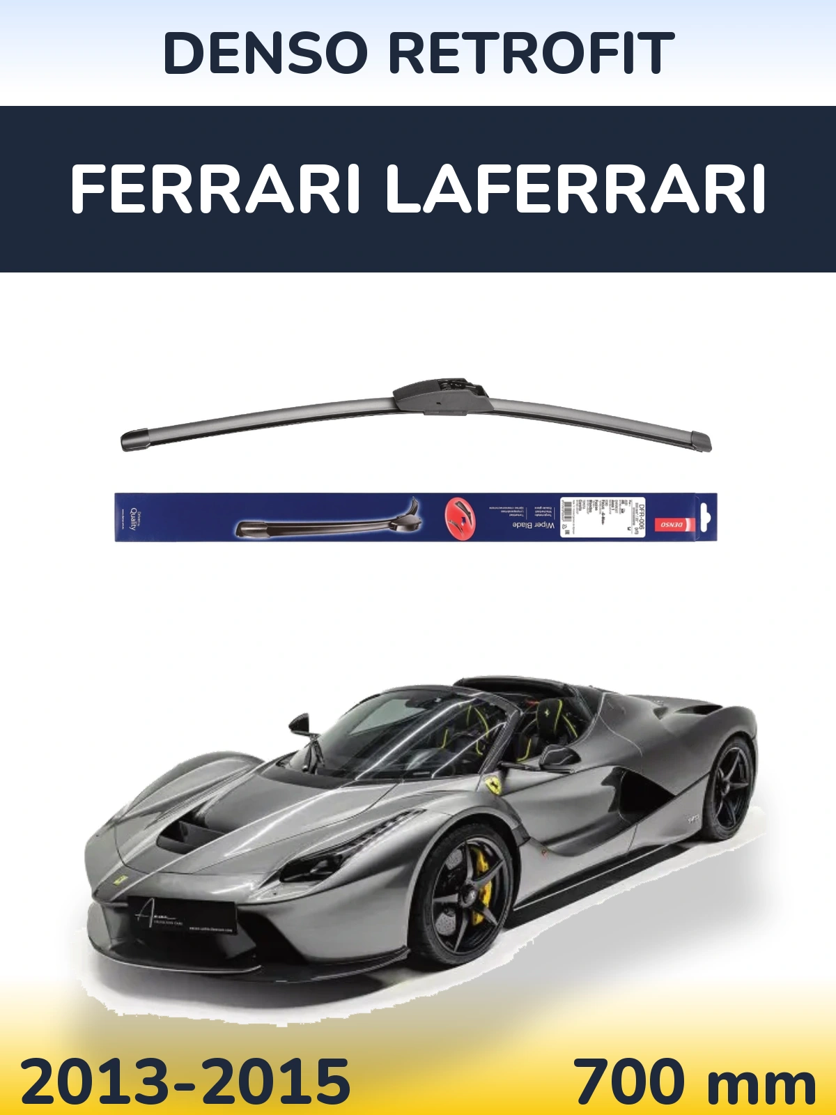 Передний дворник Denso Retrofit 700 мм для Ferrari LaFerrari 2013-2015