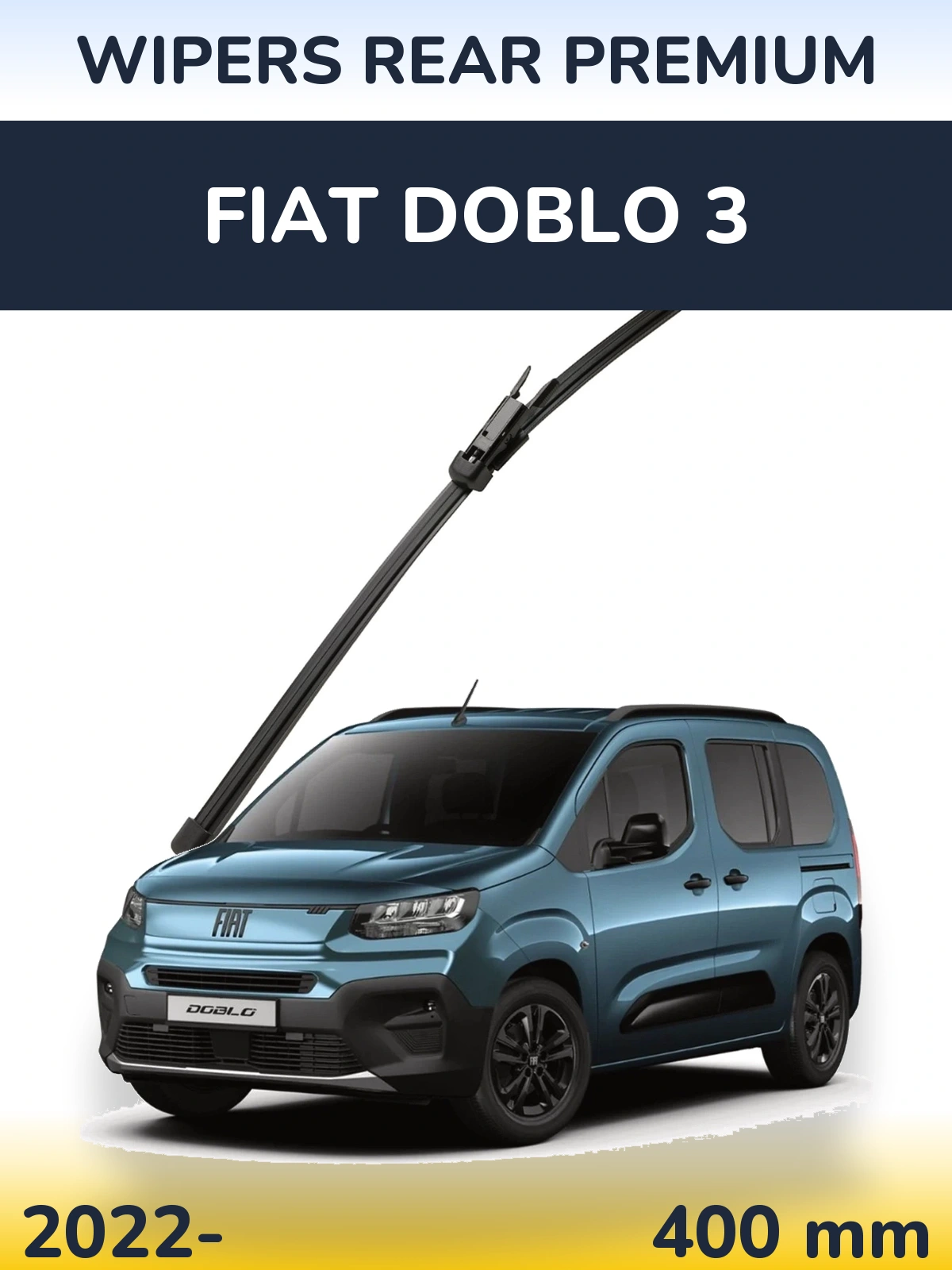 Задня щітка WIPERS REAR PREMIUM 400 мм для Fiat Doblo 3 2022-2026