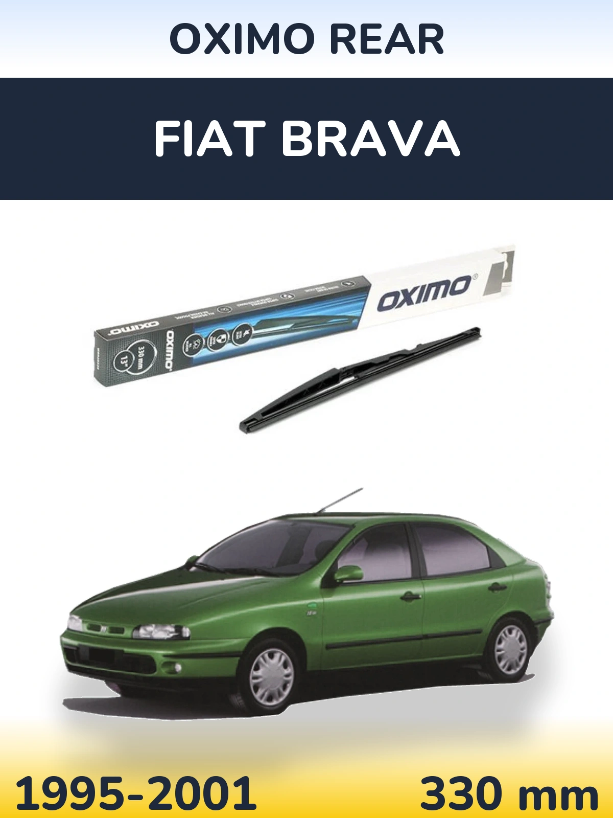 Rear wiper blade Oximo Rear 330 мм for Fiat Brava 1995-2001