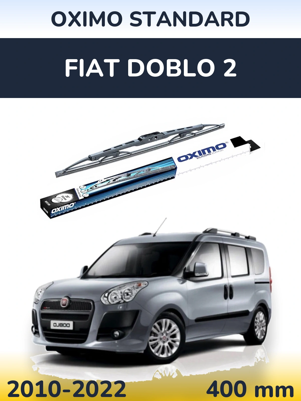 Rear wiper blade Oximo Standard 400 мм for Fiat Doblo 2 2010-2022