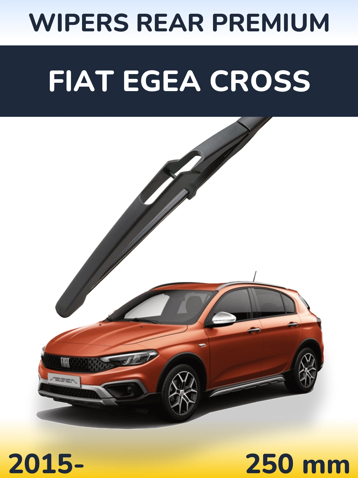 Rear wiper blade WIPERS REAR PREMIUM 250 мм for Fiat Egea Cross 2015-2026